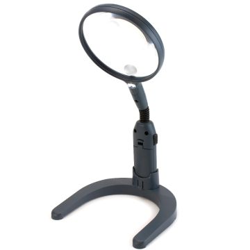 Carson Loupe de table flexible avec LED 2x110mm