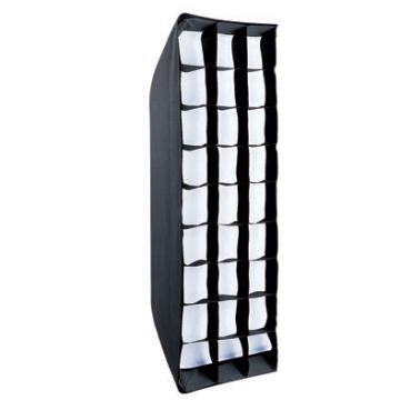 Linkstar Softbox Striplight Pliable + Grille en Nid d'Abeille QSSX-30150HC 30x150 cm Linkstar Softbox Striplight Pliable + Grille en Nid d'Abeille QSSX-30150HC 30x150 cm