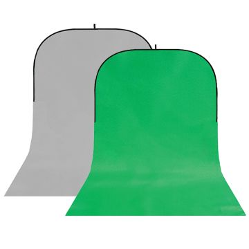 StudioKing Background Board BBT-03-10 Gris/Vert 400x150 cm