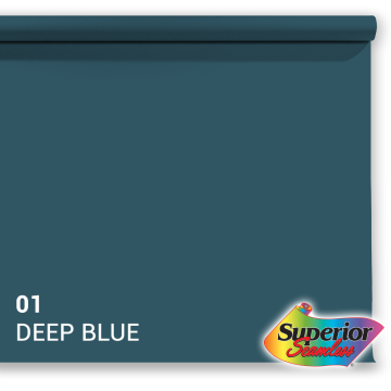 Superior Papier de Fond 01 Deep Blue 2,72 x 11m