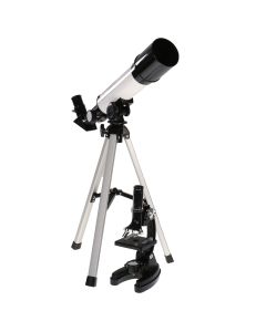 Byomic Ensemble de microscope et télescope pour débutants avec mallette