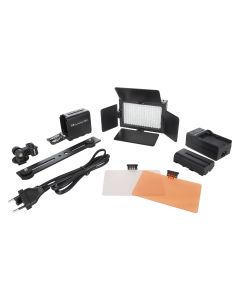 Falcon Eyes Set de Lampes LED Dim. DV-160V-K2 incl. Batterie