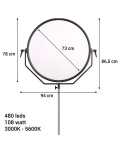 Falcon Eyes Lampe LED Bi-Color Sophiez SO-108TDX sur 230V