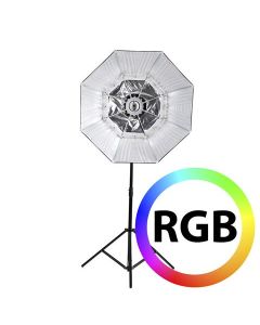 Falcon Eyes Lampe LED RVB RX-782 avec Softbox Pliable 100 cm