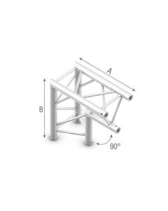 StudioKing Truss Triangle Pièce d'angle 90 degrés Côté plat vers le haut