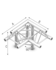 Studioking Treillis Triangle 90 Degrés Angle Vers le Bas Gauche Haut Vers le Haut