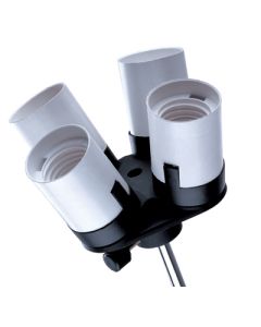 Linkstar Support de Lampe LH-4HU pour 4 Lampes + Support Parapluie