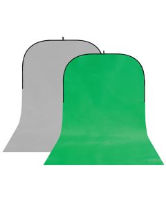 StudioKing Background Board BBT-03-10 Gris/Vert 400x150 cm