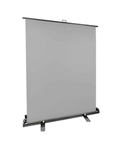 StudioKing Écran de Fond Enroulable FB-150200FGR 150x200 cm Gris