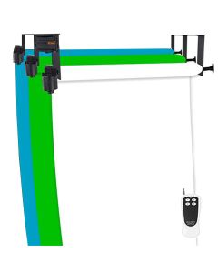 StudioKing Système de Fond Électrique B-3WE pour 3 Rouleaux