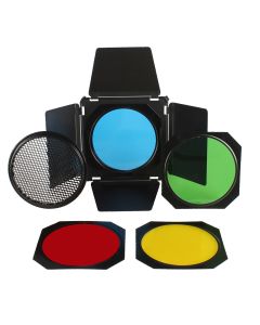 StudioKing Clapets SK-BD18 avec Filtres de Couleur et Grille