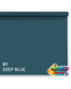 Superior Papier de Fond 01 Deep Blue 1,35 x 11m