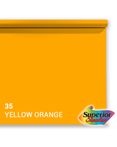 Superior Papier de Fond 35 Jaune-Orange 2,72 x 11m
