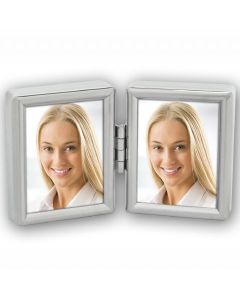 Zep Cadre Photo 8735DL Silver 2x 3,5x4,5 cm pour 2 photos d'identité