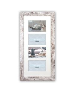 Zep Cadre Photo V24106 Nelson 6 4Q White Wash pour 4 Photos