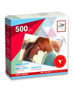 Zep Coins photos autocollantes CR500 500 pièces 15x15 mm