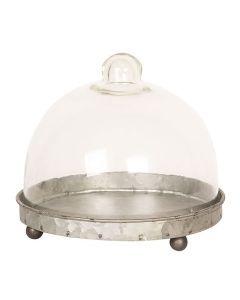 Clayre Eef Cloche 6GL2492 Gris Transparent 16x15 cm