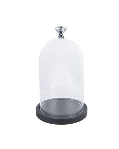Clayre Eef 6GL2544 Cloche en Verre Transparent 14x25 cm