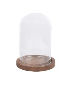Clayre Eef 6GL1944 Cloche en Verre Transparent 12x16 cm