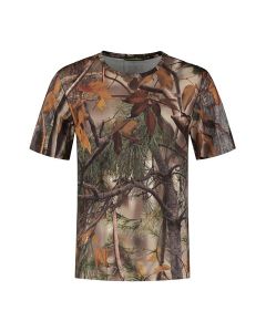 Stealth Gear T-shirt Manches Courtes Camo Imprimé Forêt taille L