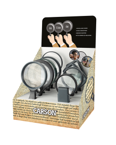 Ensemble Promotionnel de Loupes Carson avec Présentoir de Comptoir Gratuit